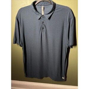Vuori Strato Tech Polo Shirt Mens XL Blue Vented Stretch Performance